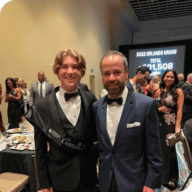 Jose Ortiz at charity event