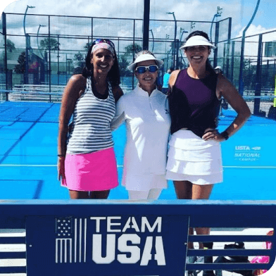 Missy Miller playing tennis